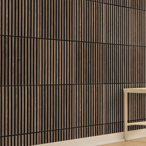 Silentlines lattenwand tegel Walnoot