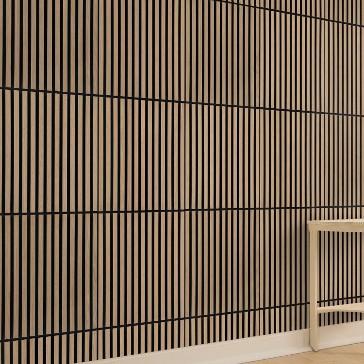 Silentlines lattenwand tegel Licht Eiken