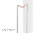 HDM Kniklijst Lily White - lijstwerk - 260 cm