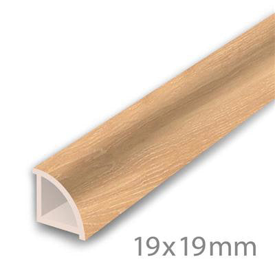 HDM PVC Kwartrond Limed Oak - PVC - lijstwerk - 2350 mm