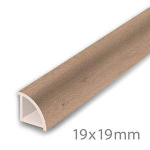 HDM PVC Kwartrond Lounge Oak - PVC - lijstwerk - 2350 mm