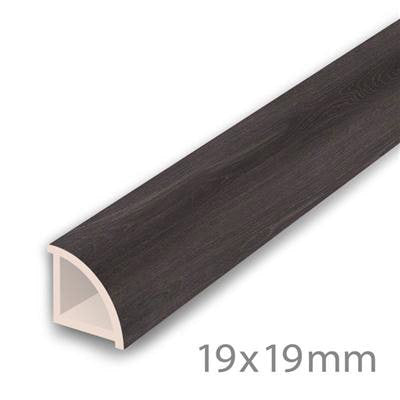 HDM PVC Kwartrond Anthracite Oak - PVC - lijstwerk - 2350 mm