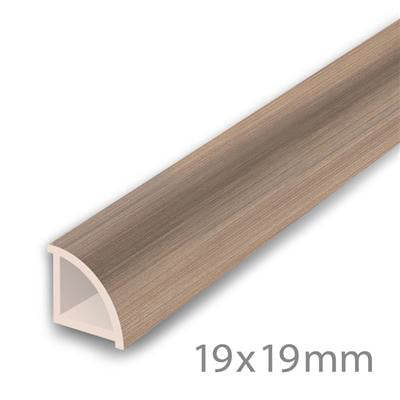 HDM PVC Kwartrond Mystic Wood - PVC - lijstwerk - 2350 mm