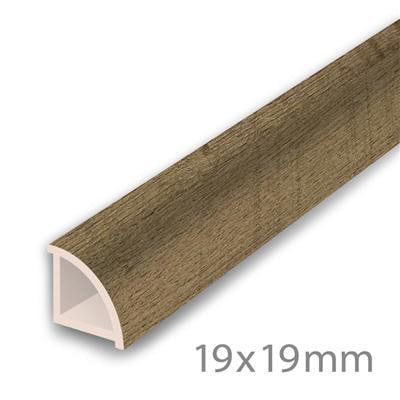 HDM PVC Kwartrond Havana Oak - PVC - lijstwerk - 2350 mm