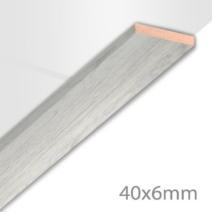 HDM Afdeklijst XL Embossed zilver - lijstwerk - 260 cm