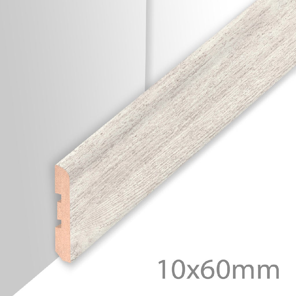 HDM Plint White Wash - lijstwerk - 260 cm