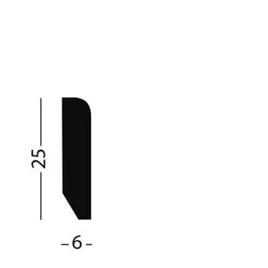 HDM Afdeklijst Kristal Wit - lijstwerk - 260 cm