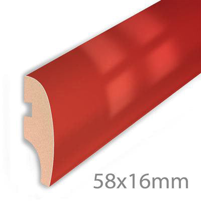 HDM Laminaatplint Color Red - lijstwerk - 260 cm