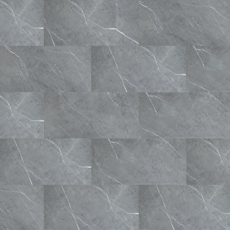 Aqua-step SPC Aqua click tiles hawick - wand en vloer - grijs - 610x305x4 mm