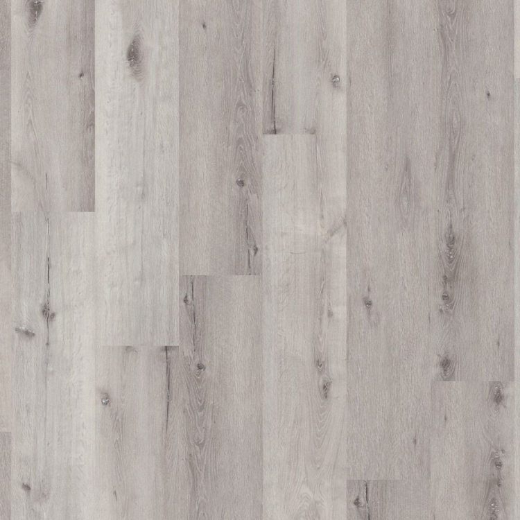 Topview van Ambiant Essenzo Light Grey vloer in licht grijs met rechte strook motief.