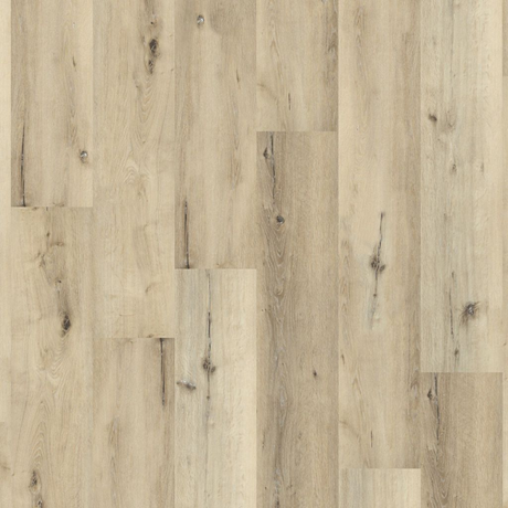 Topview van Ambiant Essenzo Light Oak vloer in licht eiken met rechte strook motief.