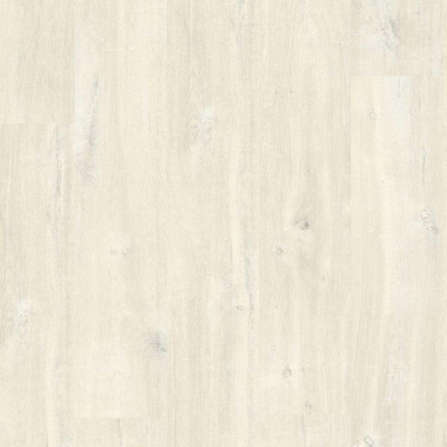 Topview van Quick Step Charlotte wit eik vloer in wit eiken met rechte strook-motief