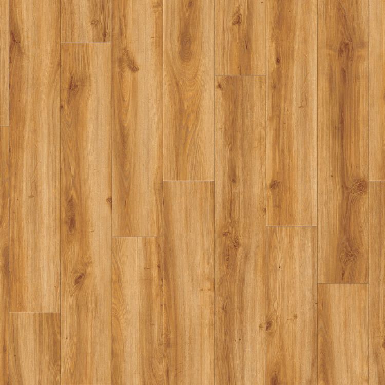 Topview van Moduleo Roots Classic Oak 24438 vloer in warm eiken met rechte strook-motief