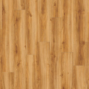 Topview van Moduleo Roots Classic Oak 24438 vloer in warm eiken met rechte strook-motief