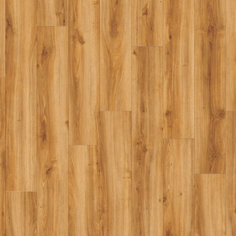 Topview van Moduleo Roots Classic Oak 24438 vloer in warm eiken met rechte strook-motief