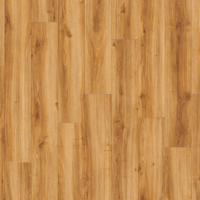 Topview van Moduleo Roots Classic Oak 24438 vloer in warm eiken met rechte strook-motief