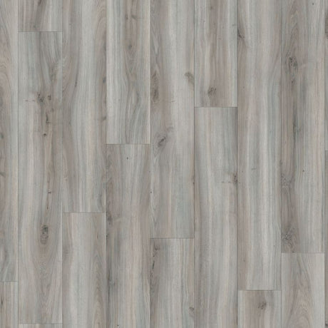 Topview van Moduleo Roots Classic Oak 24932 vloer in grijs eiken met rechte strook-motief