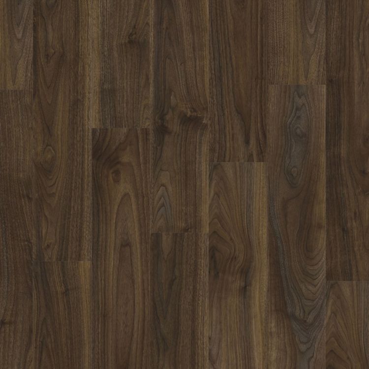 Topview van moduleo roots english walnut 20896 vloer in donker eiken met rechte strook-motief
