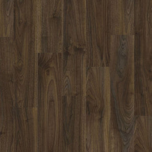 Topview van moduleo roots english walnut 20896 vloer in donker eiken met rechte strook-motief