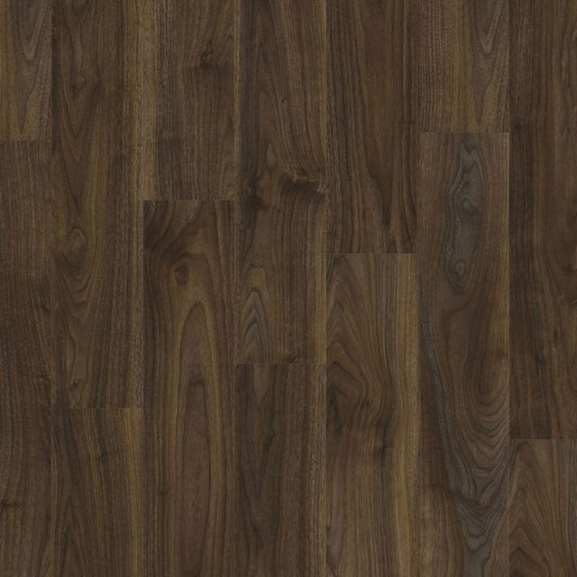 Topview van moduleo roots english walnut 20896 vloer in donker eiken met rechte strook-motief