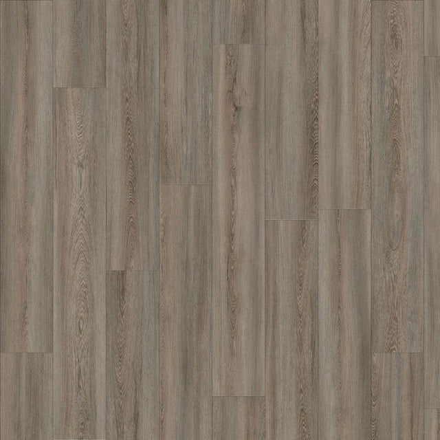 Topview van moduleo roots ethnic wenge 28282 vloer in grijs eiken met rechte strook-motief