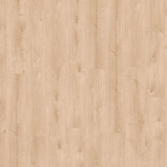 Topview van moduleo roots galway oak 87231 vloer in beige eiken met rechte strook-motief