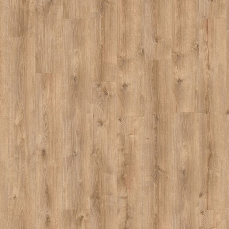 Topview van Moduleo Galway Oak 87275 vloer in donker beige eiken met rechte strook-motief