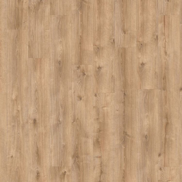 Topview van Moduleo Galway Oak 87275 vloer in donker beige eiken met rechte strook-motief