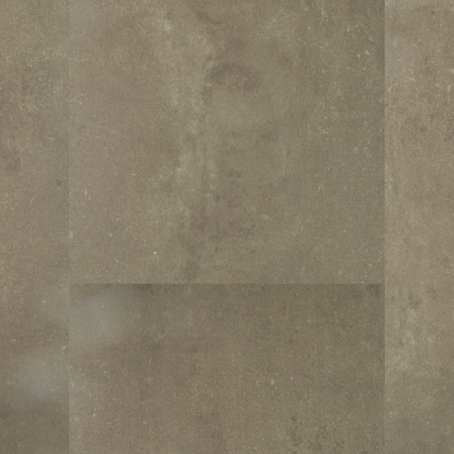 Topview van Hebeta Beton Design - Olive - 45,7 cm x 91,4 cm vloer in olijf met tegel motief.