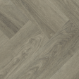 Topview van Hebeta Charente Visgraat XL - Eiken grijs bruin - 11,9 cm x 59,5 cm vloer in grijs bruin eiken met visgraat motief.