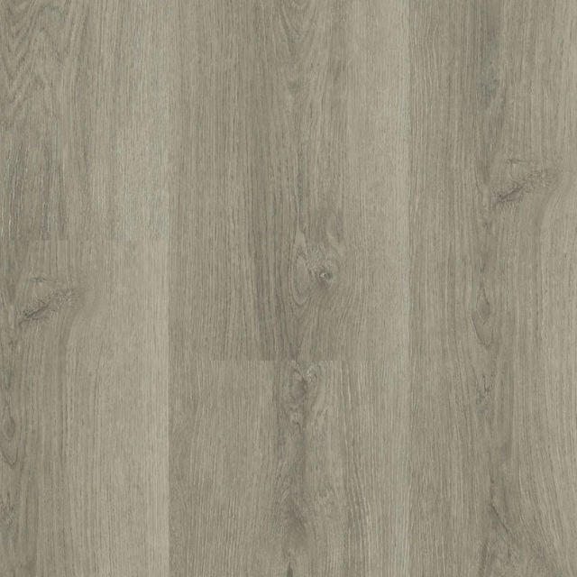 Topview van Hebeta Charente XL Plank - Eiken grijs bruin - 24 cm x 152,2 cm vloer in grijs bruin eiken met rechte strook motief.