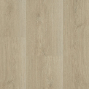 Topview van Hebeta Charente XL Plank - Eiken naturel - 25 cm x 153 cm vloer in licht eiken met rechte strook motief.