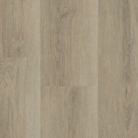 Topview van Hebeta Charente XL Plank - Naturel eiken grijs - 24 cm x 152,2 cm vloer in naturel donker eiken met rechte strook motief.