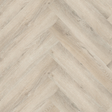 Topview van Hebeta Progress Visgraat XL - Naturel eiken donker - 14,7 cm x 73,5 cm vloer in licht eiken met visgraat motief.