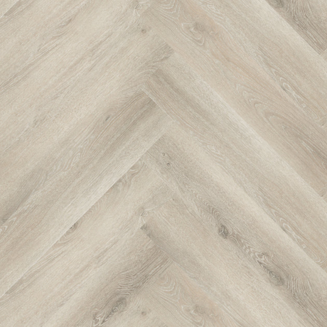 Topview van Hebeta Progress Visgraat XL - Naturel eiken gerookt - 14,7 cm x 73,5 cm vloer in licht eiken .