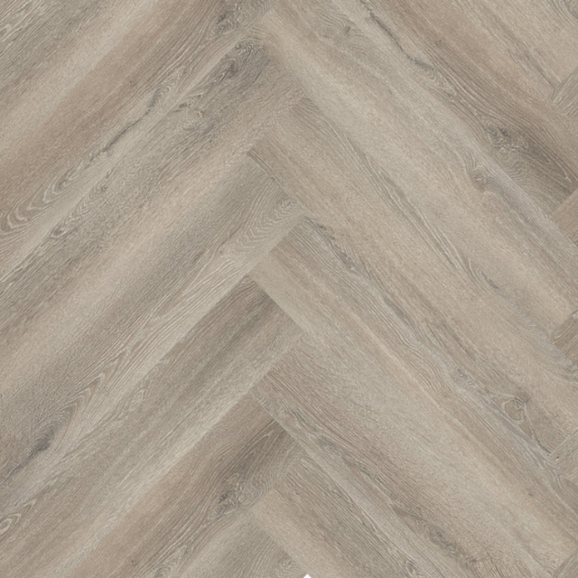 Topview van Hebeta Progress Visgraat XL - Warm bruin - 15,3 cm x 76,5 cm vloer in bruin eiken met visgraat motief.