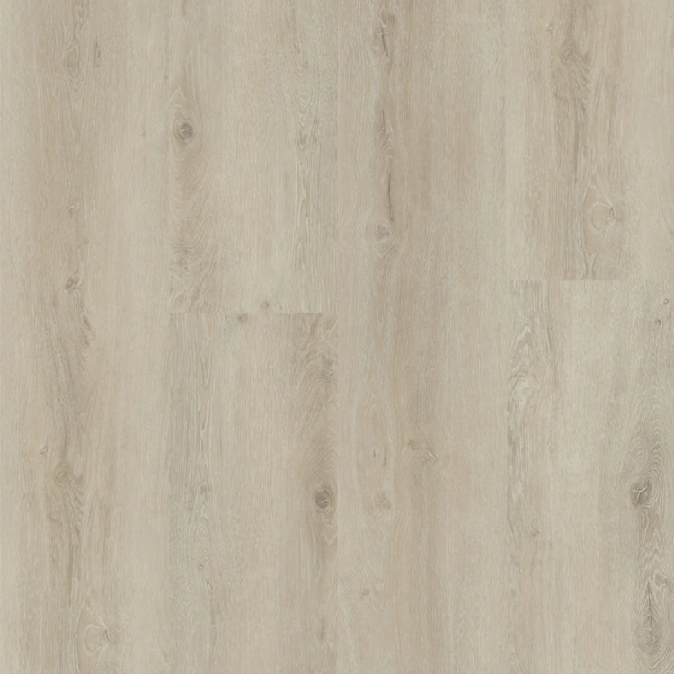 Topview van Hebeta Progress XL Plank - Naturel eiken licht - 25 cm x 153 cm vloer in licht eiken met rechte strook motief.