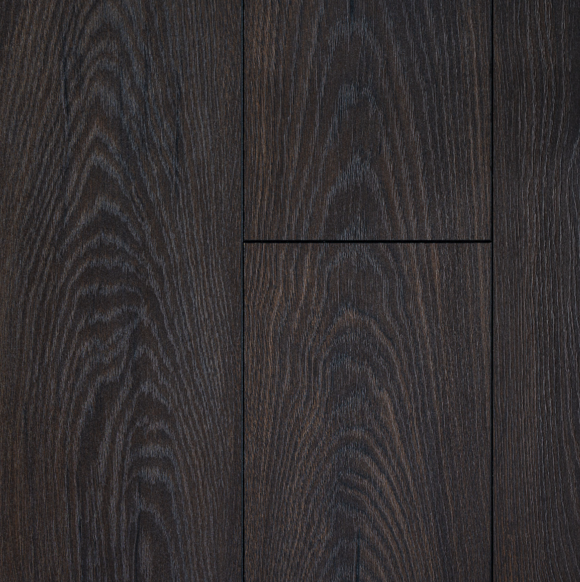 Topview van Hebeta laminaat - Organic eiken donker gerookt- klik vloer in donker eiken met rechte strook motief.