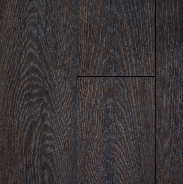 Topview van Hebeta laminaat - Organic eiken donker gerookt- klik vloer in donker eiken met rechte strook motief.