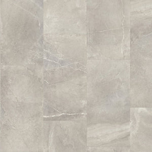 Topview van Moduleo Layred Luzerna 46299 vloer in beige grijs beton met rechte strook-motief