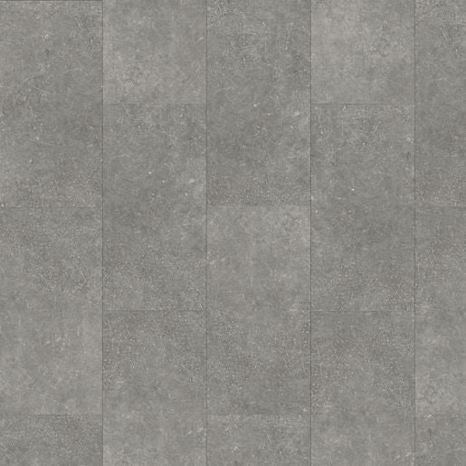 Topview van Moduleo Layred Cantera 46930 vloer in beton grijs met rechte strook-motief