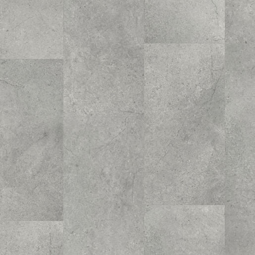 Topview van Moduleo Layred Millstone 46933 vloer in grijs beton met rechte strook-motief