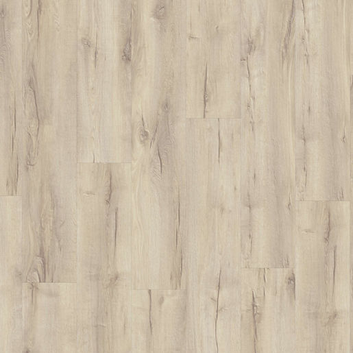 Topview van Moduleo Layred Mountain Oak 56213 vloer in grijs beige met rechte strook-motief