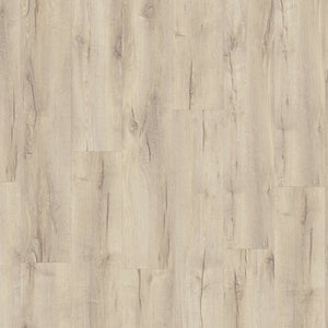 Topview van Moduleo Layred Mountain Oak 56213 vloer in grijs beige met rechte strook-motief