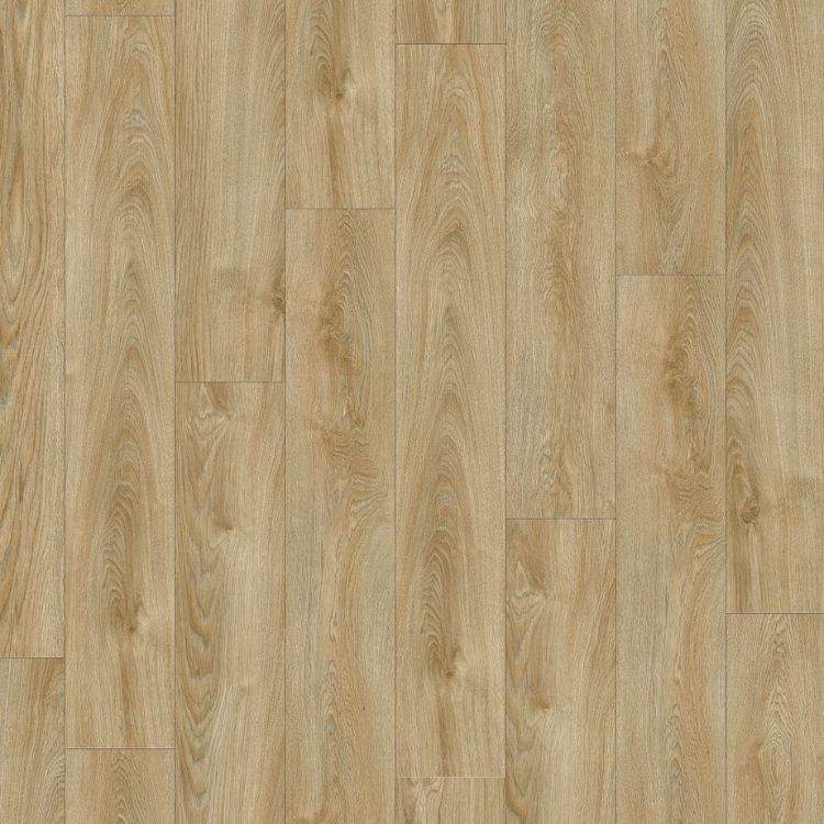 Topview van Moduleo Roots Midland 22240 vloer in naturel eiken met rechte strook-motief