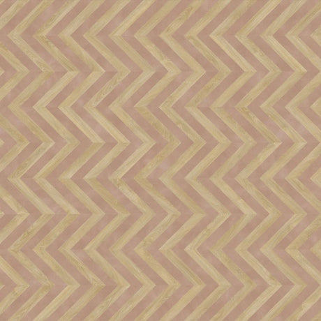 Topview van Moduleo Moods Chevron Wave 604 vloer in beige roze met hongaarse punt-motief
