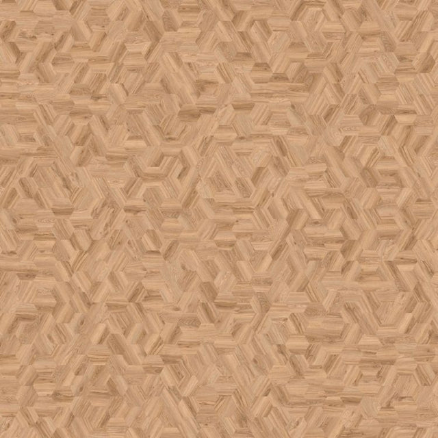 Topview van Moduleo Moods Hexagon Mono 611 vloer in donker beige met hexagon-motief
