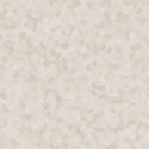 Topview van Moduleo Moods Hexagon Mono 614 vloer in wit met hexagon-motief