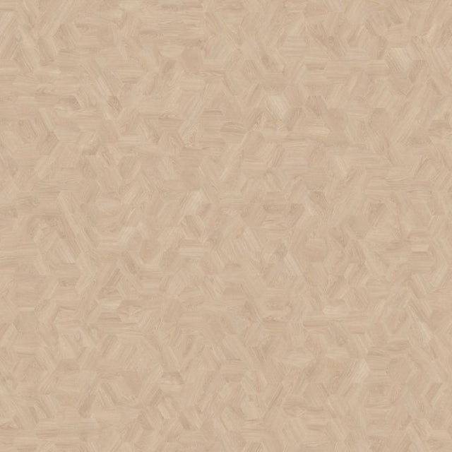 Topview van Moduleo Moods Hexagon Mono 616 vloer in licht beige met Hexagon-motief