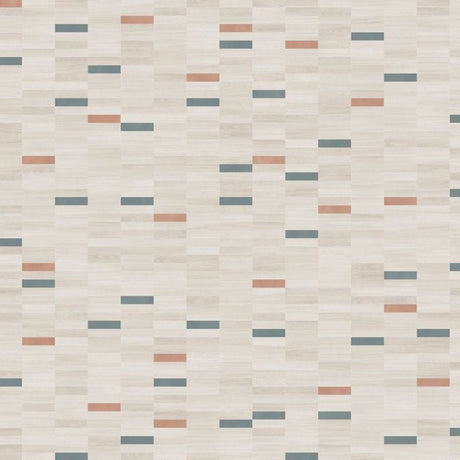 Topview van Moduleo Moods Rectangle Drops 658 vloer in grijs beige met rechte strook-motief